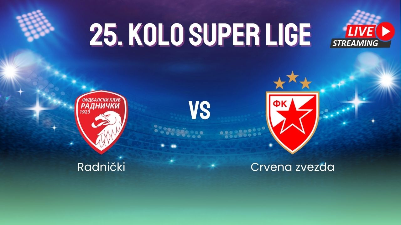 Gde gledati Radnički 1923 – Crvena zvezda, utakmicu Super Lige?