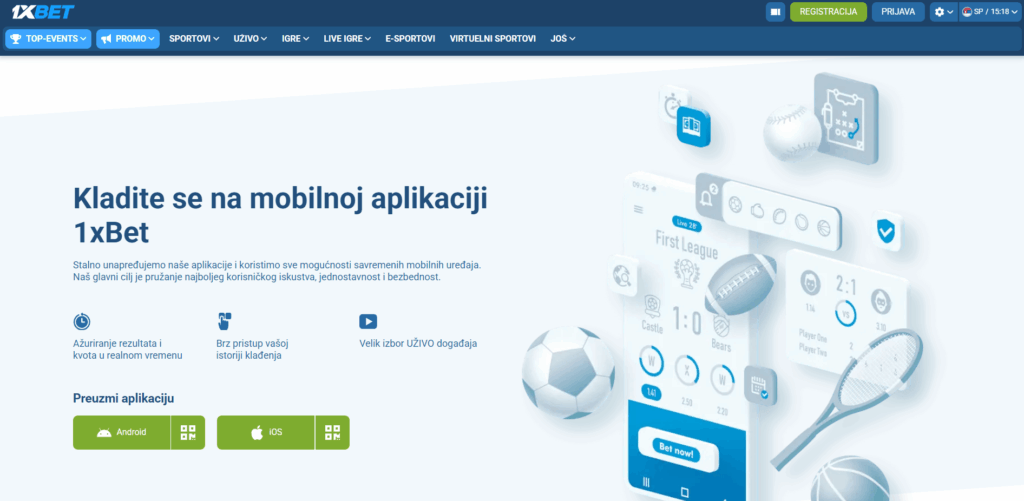 1xbet kladionica aplikacija