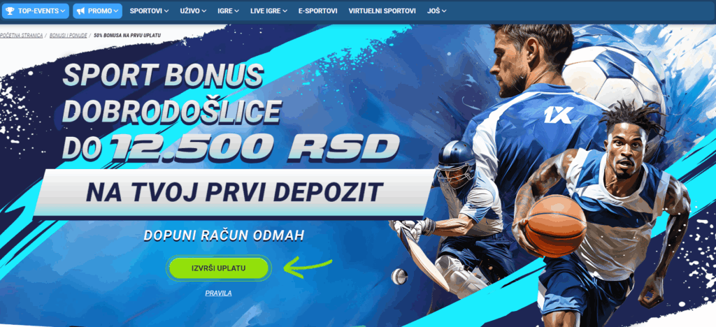 1xbet kladionica bonus