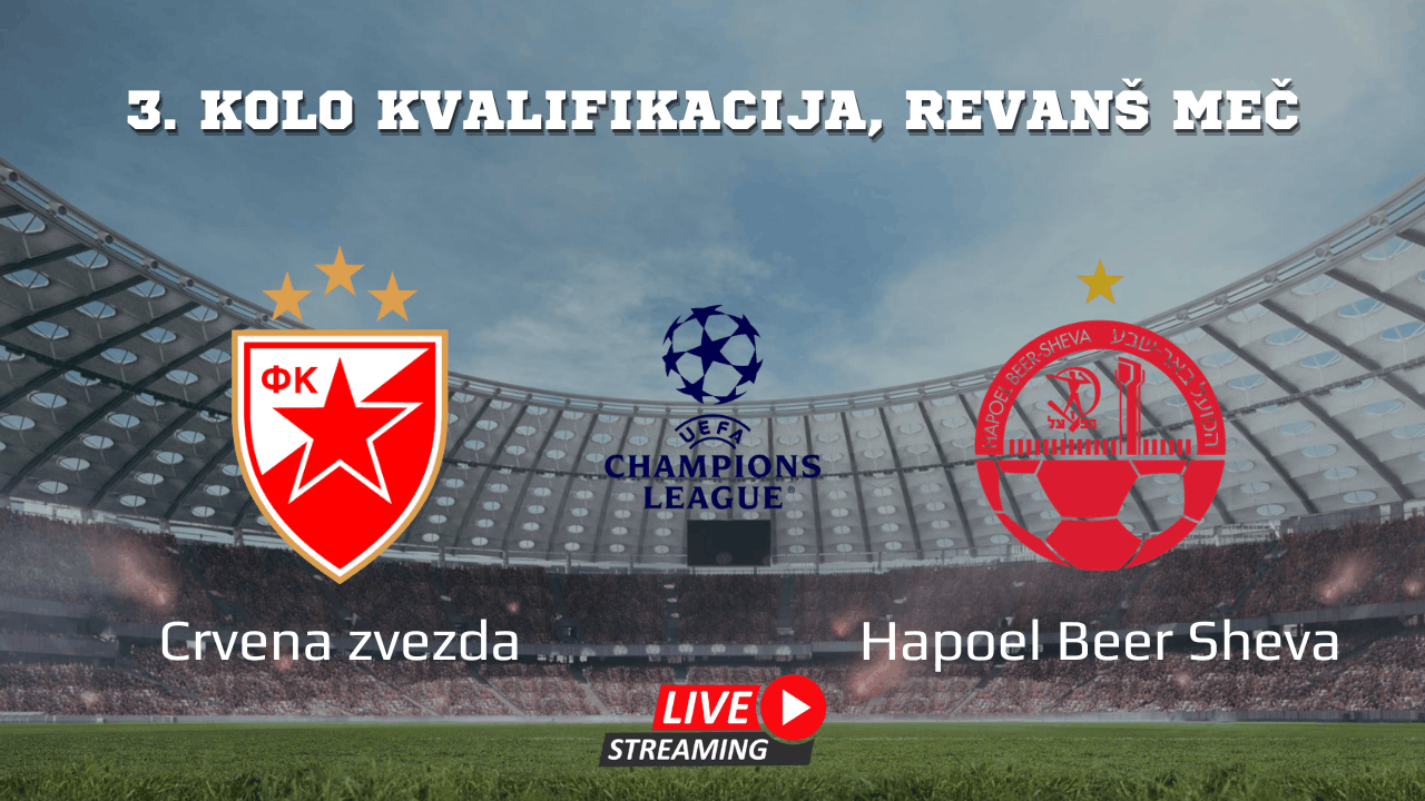 Gde gledati Crvena zvezda – Hapoel Ber Ševa: Kvalifikacije za Ligu šampiona?