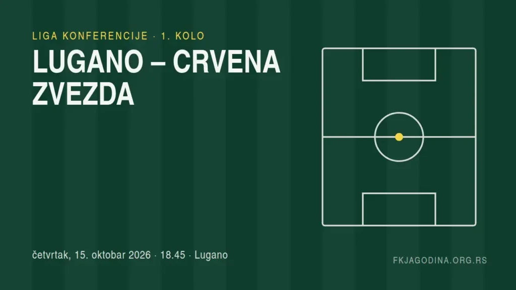 Lugano – Crvena zvezda, Liga konferencije, 15. oktobar 2026, 18.45